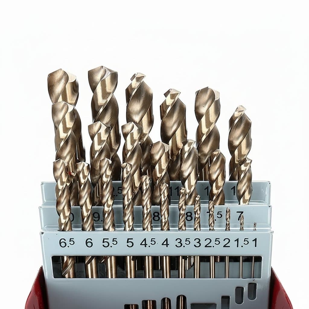 Cobalt Drill Bit Set | HSS-Co Straight Shank | For Stainless Steel, Iron & Woodworking