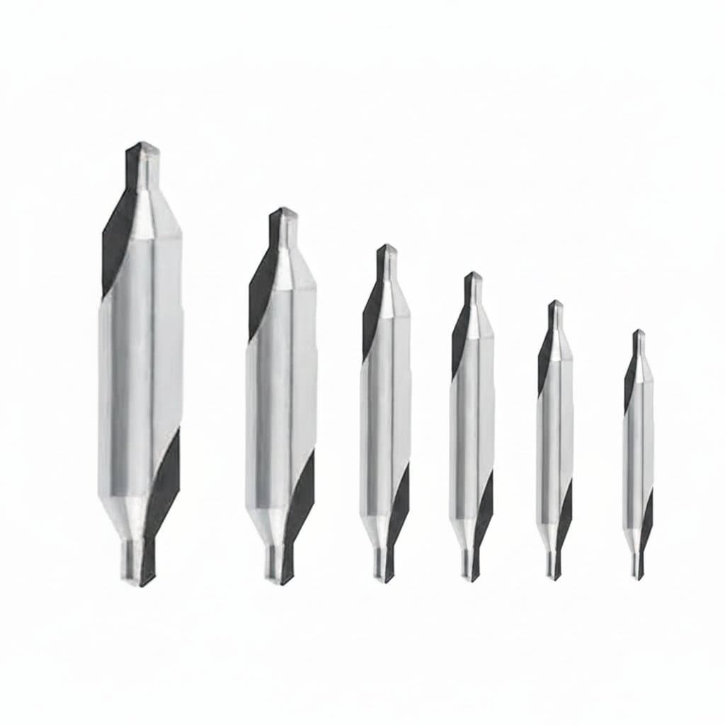 6pcs M35 Center Drill Bit Set | Precision Centering for Metal Drilling | HSS 6542 Steel