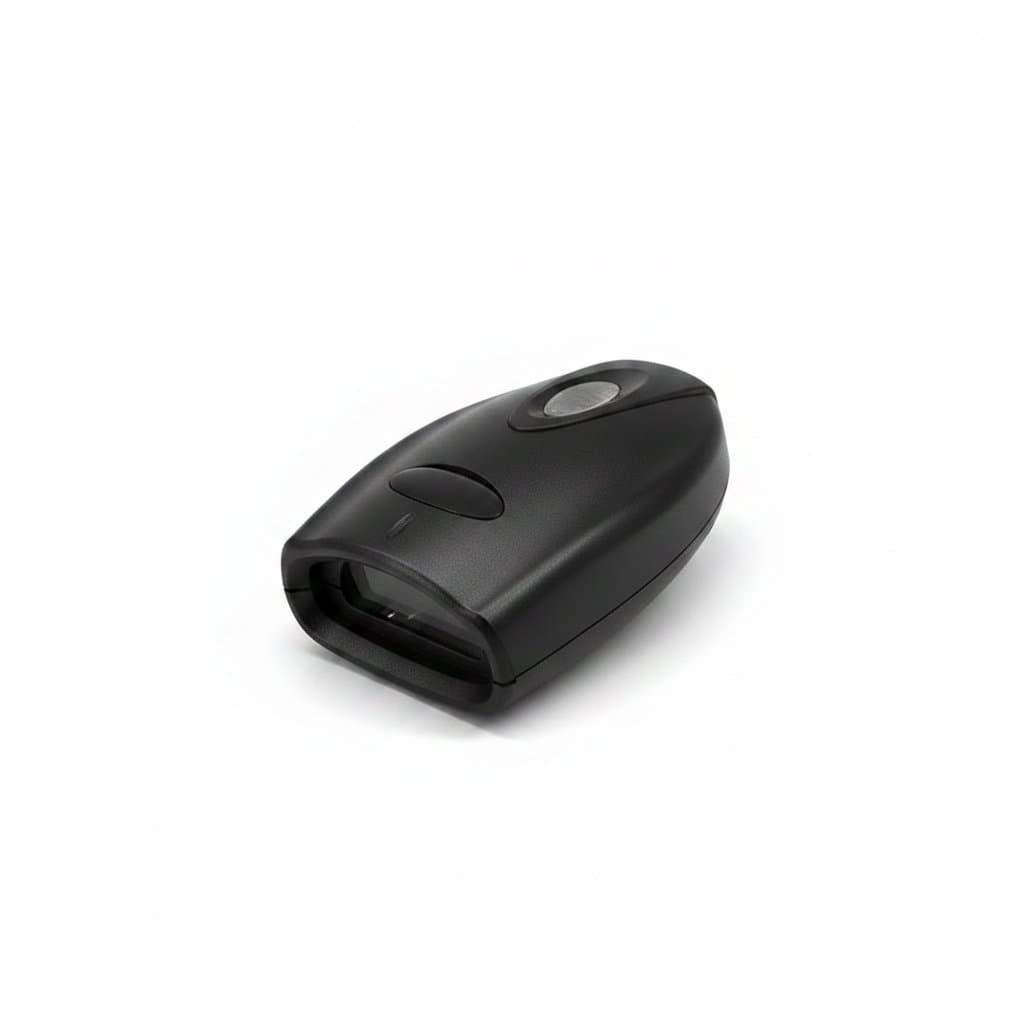 1D/2D Wireless Barcode Scanner, front view.