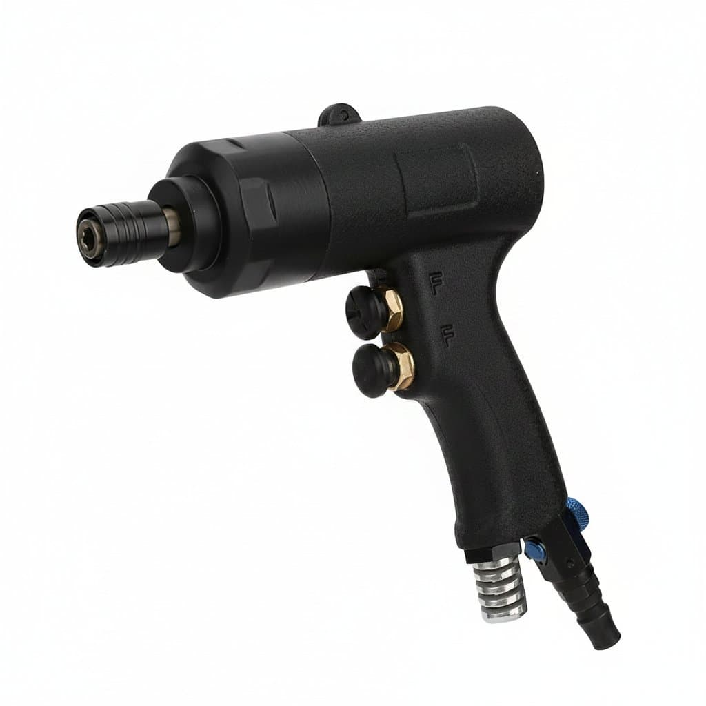 Professional 5H 8H Industrial Grade Pneumatic Screwdriver Gun with 6.35mm Bits, a durable air tool for heavy-duty fastening tasks.
