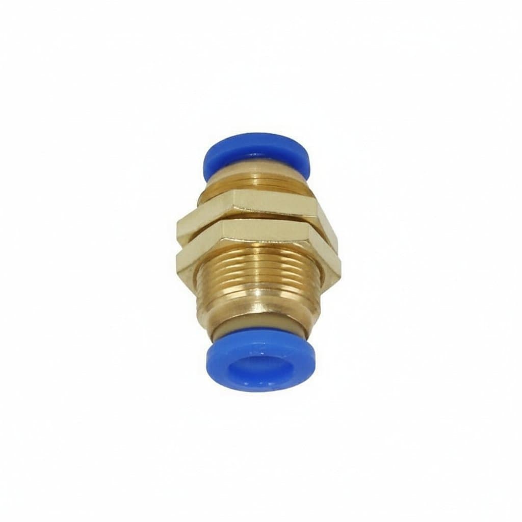 PM Air Quick Couplings for 4mm to 10mm OD tubes, a set of straight pneumatic fittings with push-to-connect design for air and water lines.