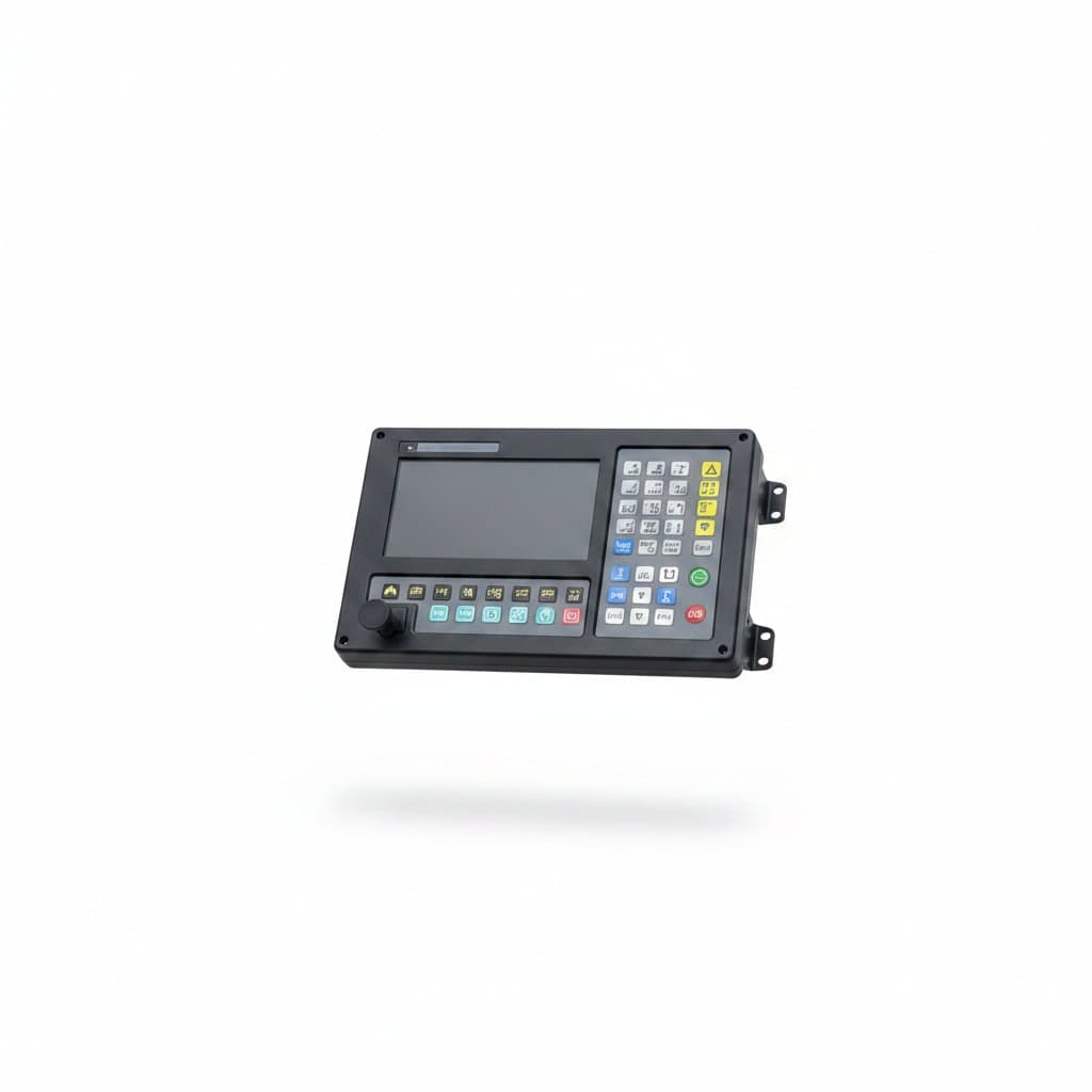 Fangling F2100B CNC Plasma Cutting System with digital controller and industrial control panel for flame and plasma cutting.