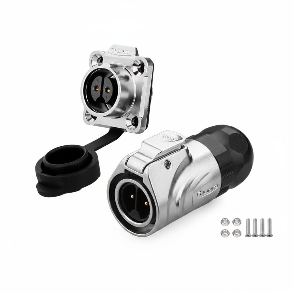 M16 IP68 Waterproof Power Connector | 2-9 Pin Quick-Lock Adapter for Industrial Wiring