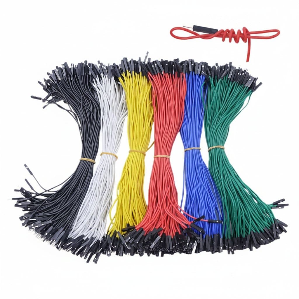 Solderless Jumper Wires | 26AWG Silicone Flex Cables | 10-50pc Set for Arduino & DIY Electronics