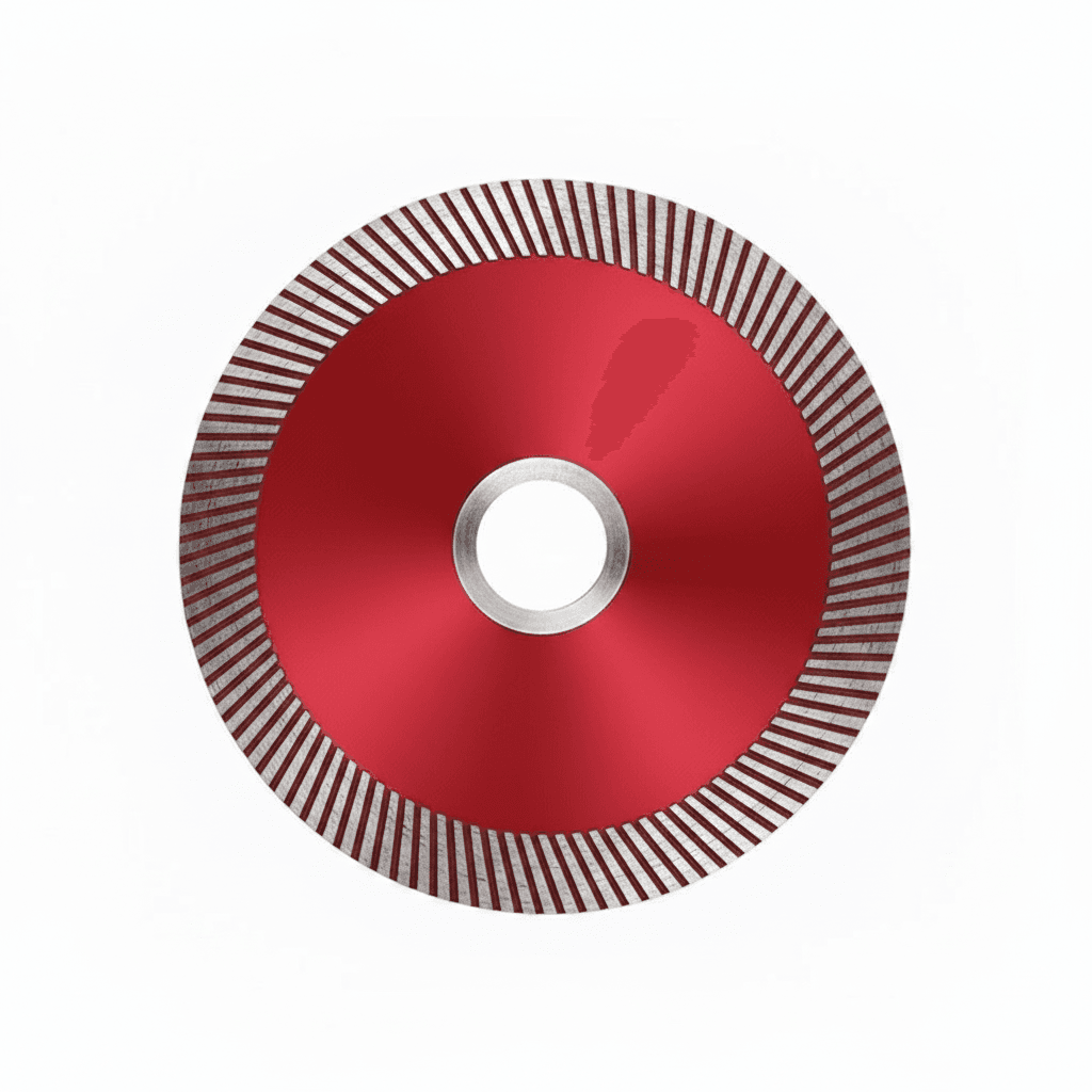 105mm Turbo Diamond Saw Blade for cutting porcelain tile, ceramic, granite, and marble with an angle grinder.