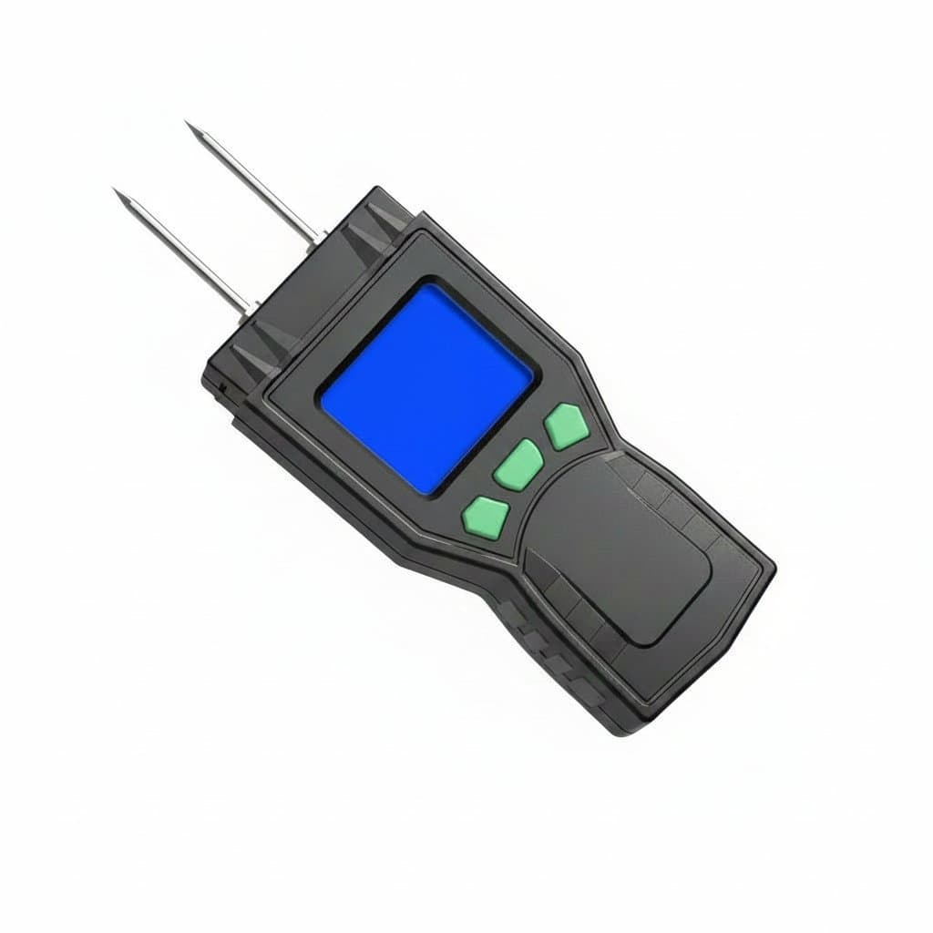 MASTFUYI pinless moisture meter with ball sensor for non-invasive water leak detection in wood, drywall, and flooring.