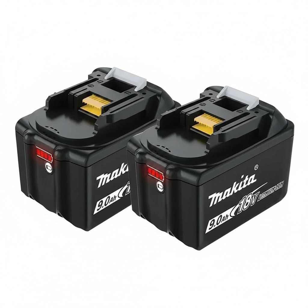 Original Makita 18V LXT 6Ah and 9Ah rechargeable lithium-ion battery pack replacement for BL1860 and BL1850 power tools.