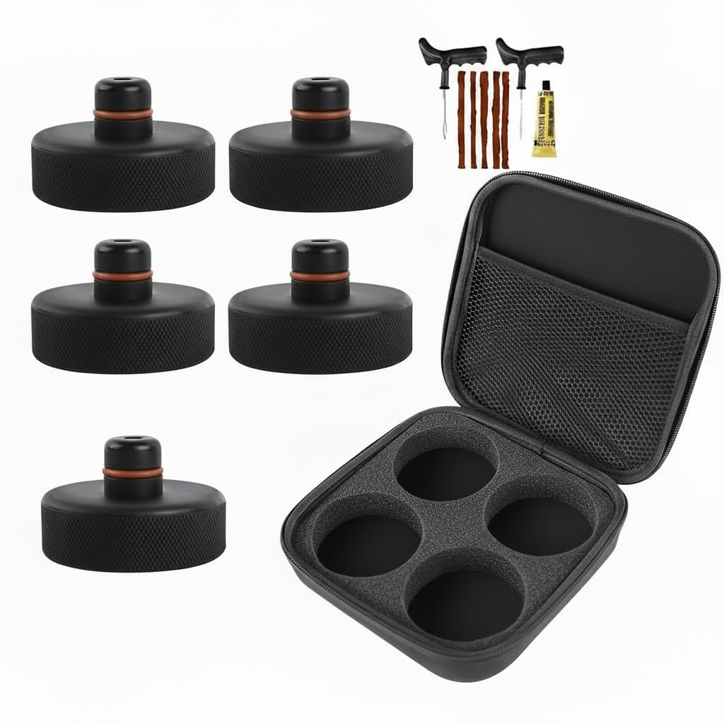 Tesla Jack Pads | 4-Piece Set for Model 3, Y, S, X | Protective Chassis Lift Adapters