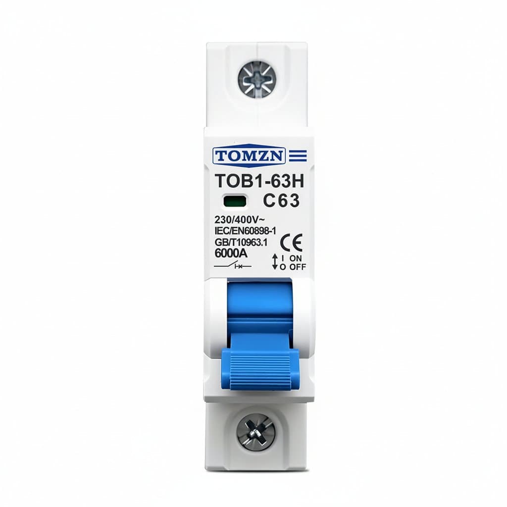 Miniature Circuit Breaker | TOB1-63H C-Type | 3A-63A Capacity | 230/400V AC Protection