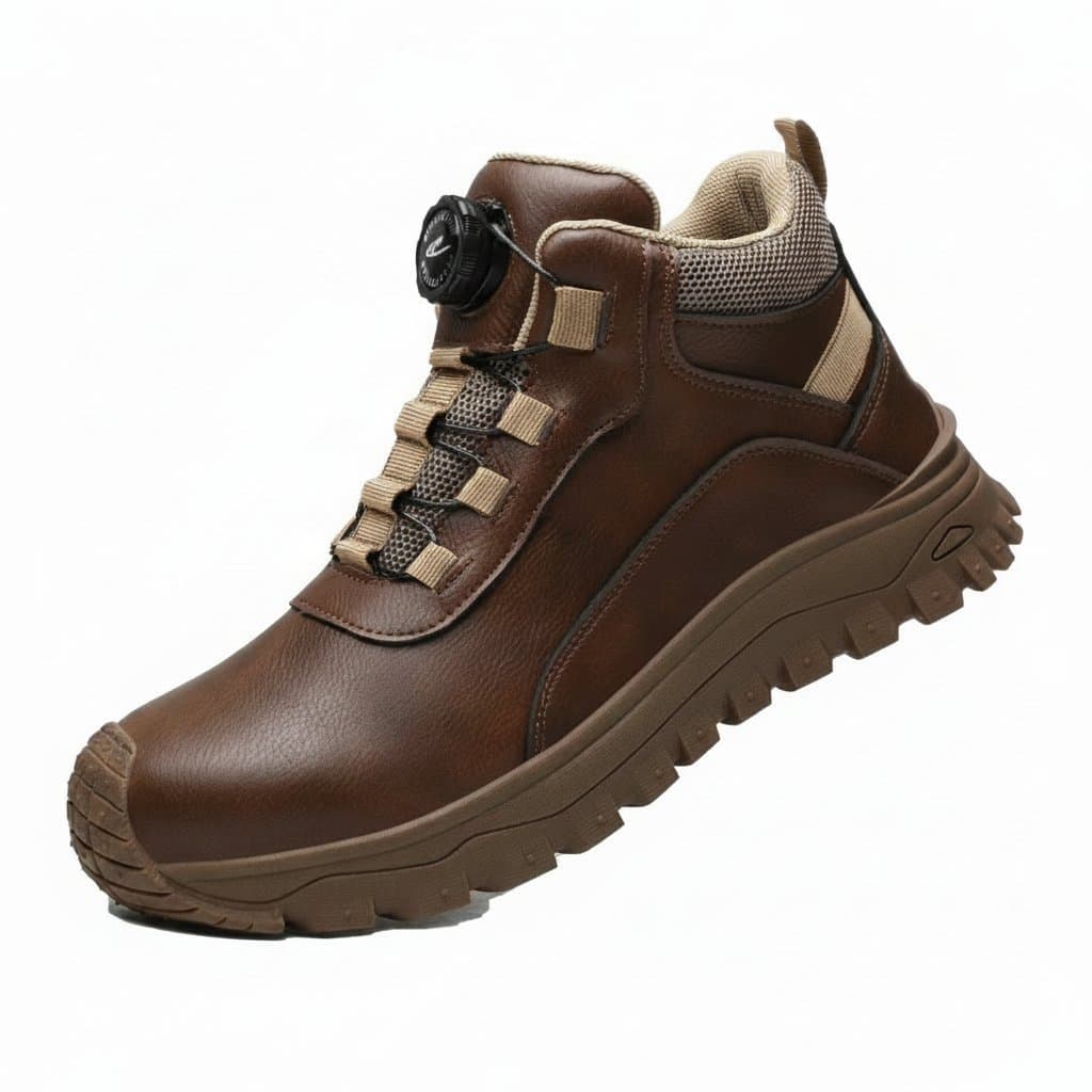 Men's insulated 6KV safety shoes with waterproof construction, puncture and slip resistance, plus breathable comfort for electrical work environments.