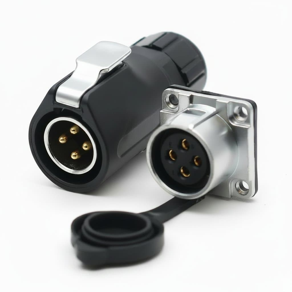 IP67 Waterproof Connector | Panel Mount Power Plug & Socket | 2-12 Pin Industrial Grade - Image 1