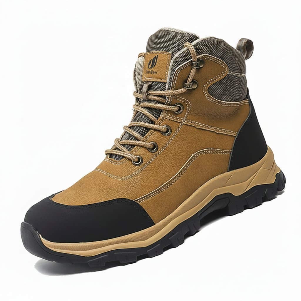 Anti-Slip Work Boots | Steel Toe Protective Shoes | Hiking Style Safety Footwear