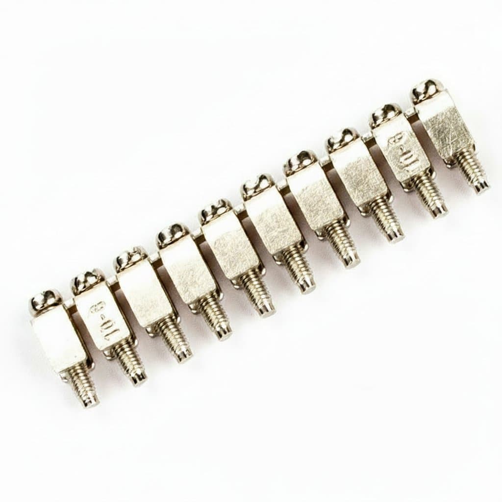 FBI 10-6 Fixed Bridge Jumper for DIN Rail Terminal Blocks, a UK2.5 center contact electrical connector for secure industrial installations.