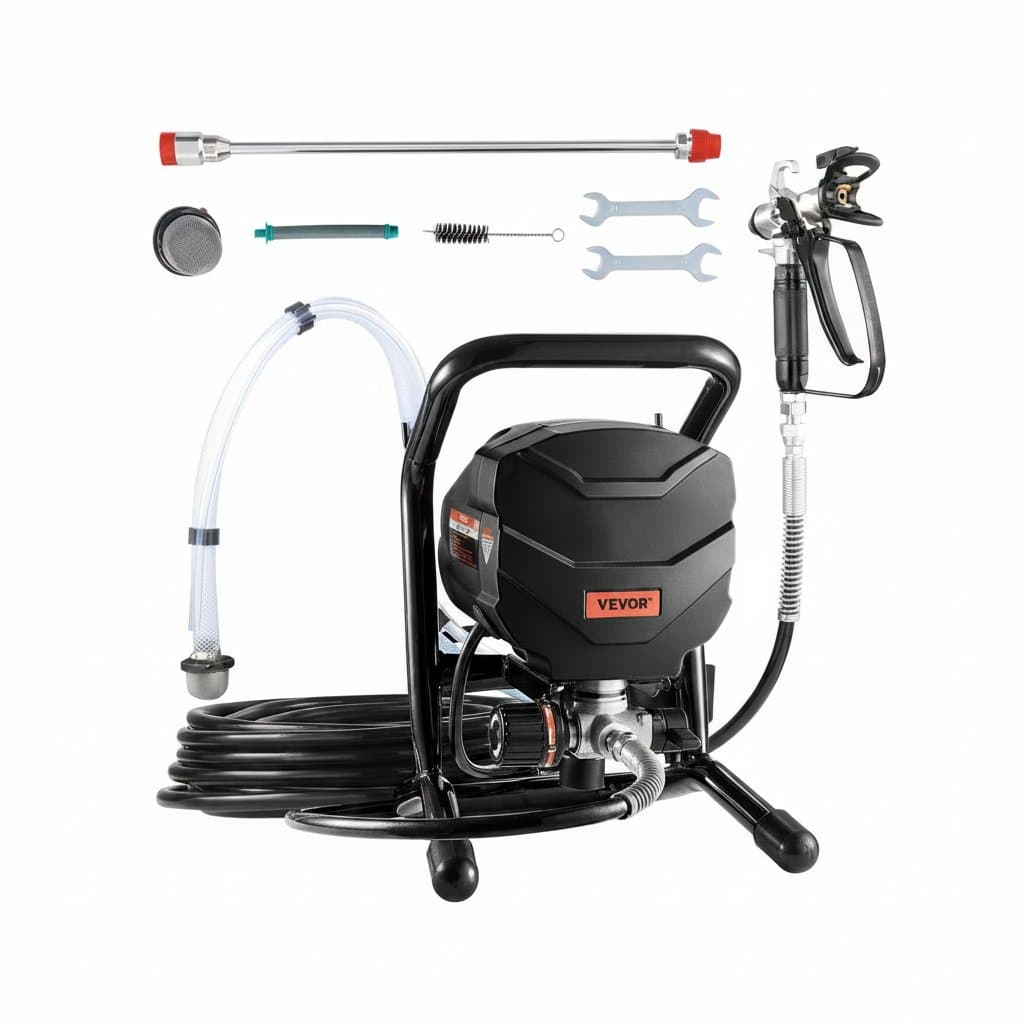 SucceBuy Stand Airless Paint Sprayer, 650W High Efficiency A - Premium Tools & Hardware > Power Tools with professional quality and features