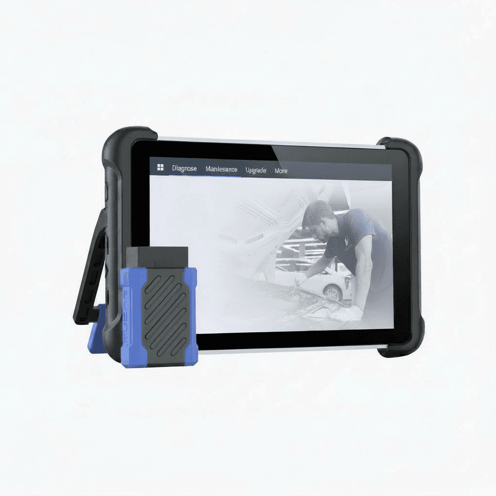 MUCAR 892BT AI diagnostic tool with CANFD, DOIP support, full-system scanning, 35+ resets, and lifetime free software updates.