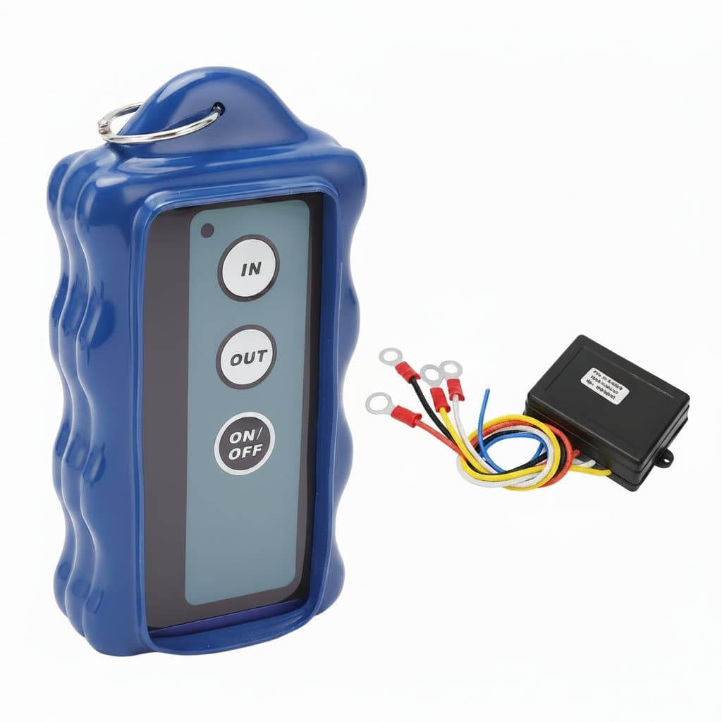 Wireless Winch Remote Control Electric Winch Controller with 434MHZ Receiver for Truck ATV Winch Remote Control