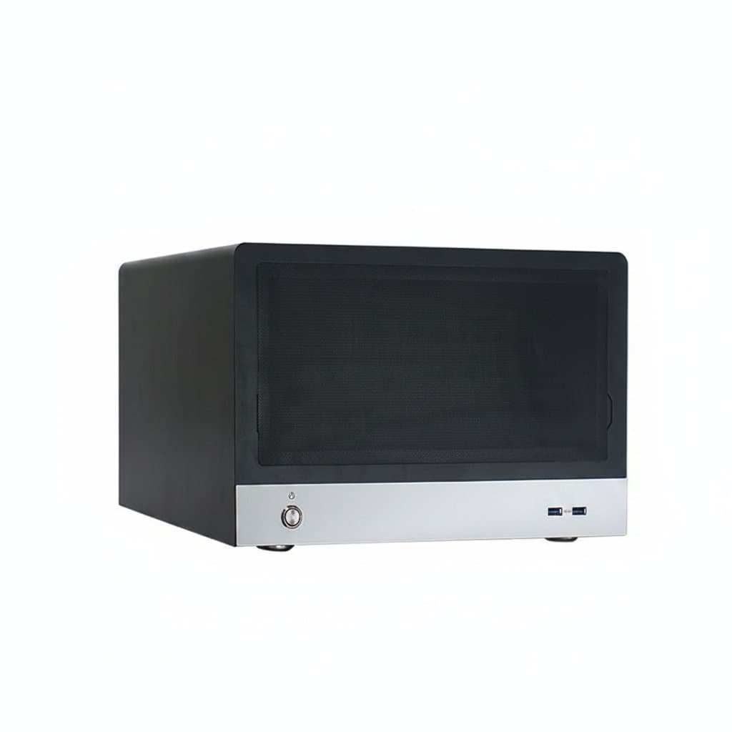 KOTUMY hot-swap NAS server chassis with SATA backplane and USB 3.0, supporting Micro-ATX motherboards for home office storage.