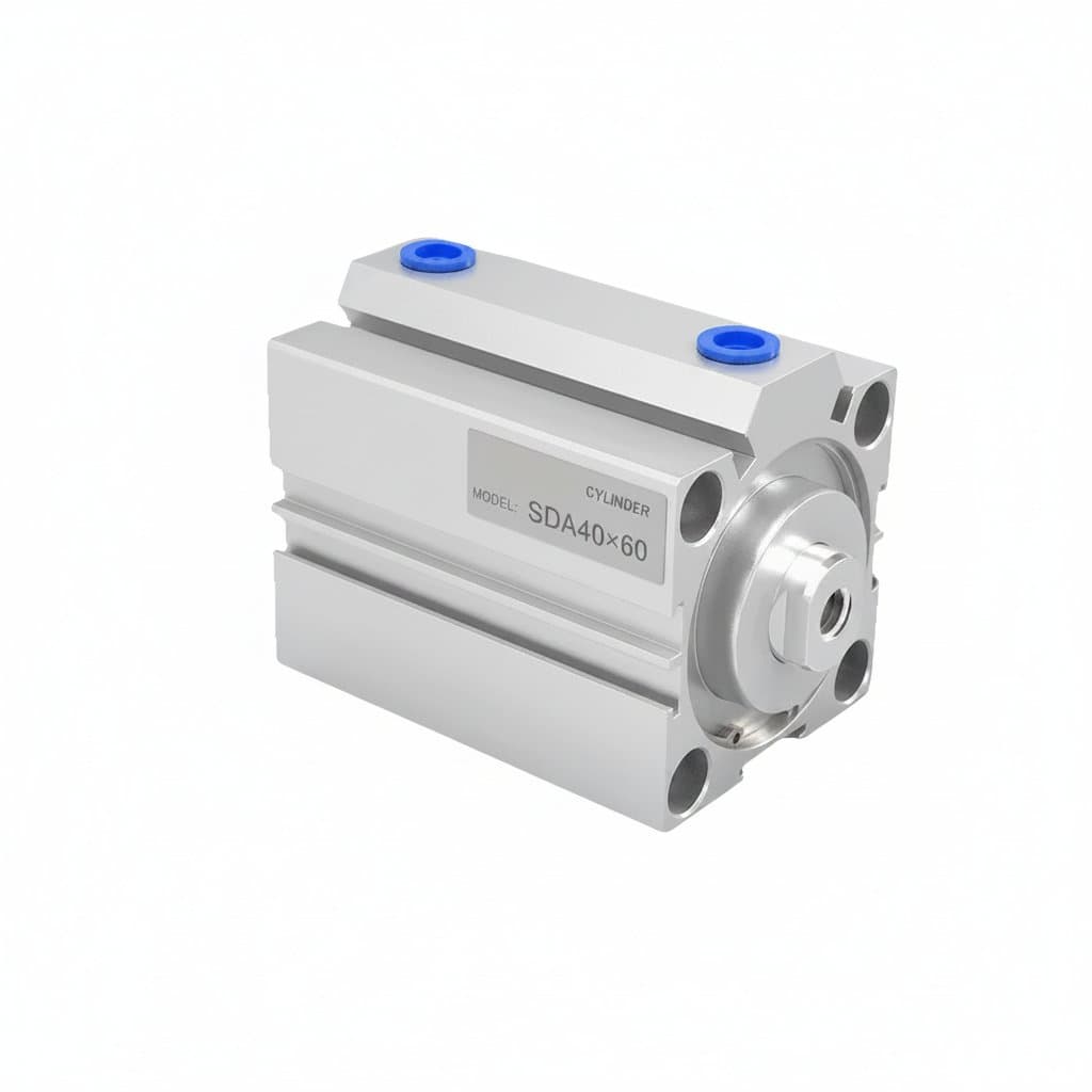 Series Compact Pneumatic Cylinder | Double-Acting Aluminum Body | 12‑100mm Bore