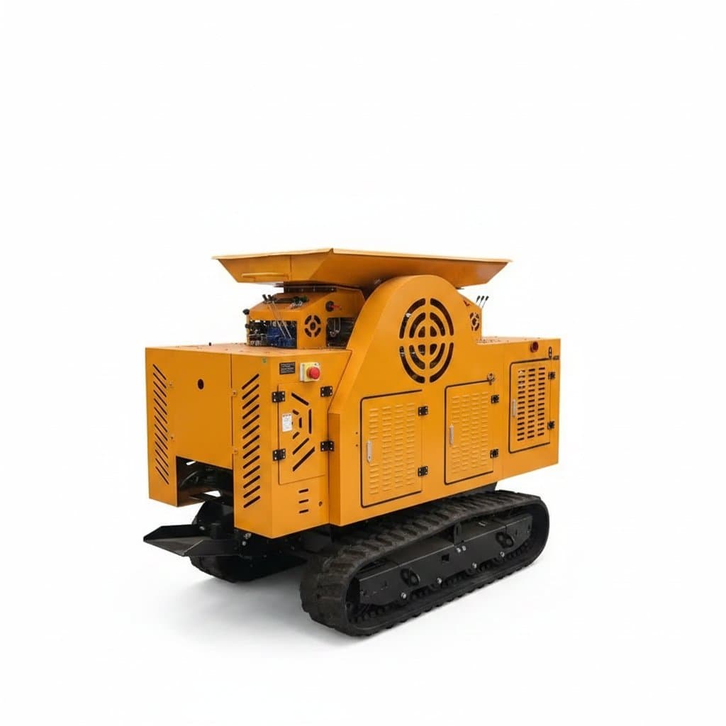 Portable Jaw Crusher | Self-Propelled Tracked Design for Concrete & Aggregate Crushing