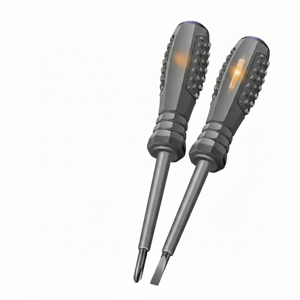 Non-Contact Voltage Tester Pen | Phillips & Slotted Screwdriver | 12-250V AC/DC