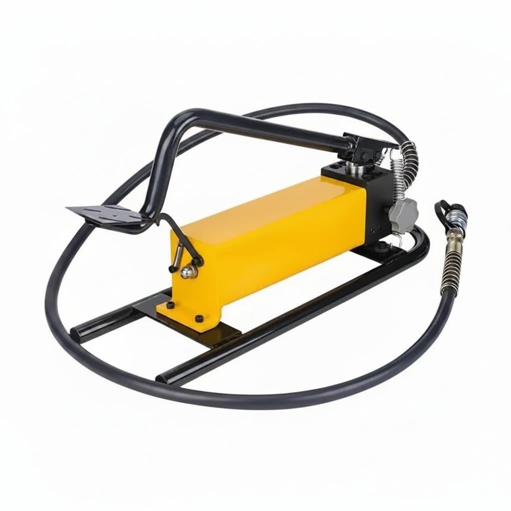 CP-700D portable high-pressure hydraulic pump station for crimping and clamping, featuring a manual pump and durable steel construction.