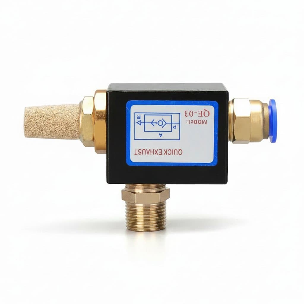 Quick-Exhaust Air Valve | 1/8 to 1/2 BSP Thread | QE Series for Rapid Pneumatic Release - Image 1