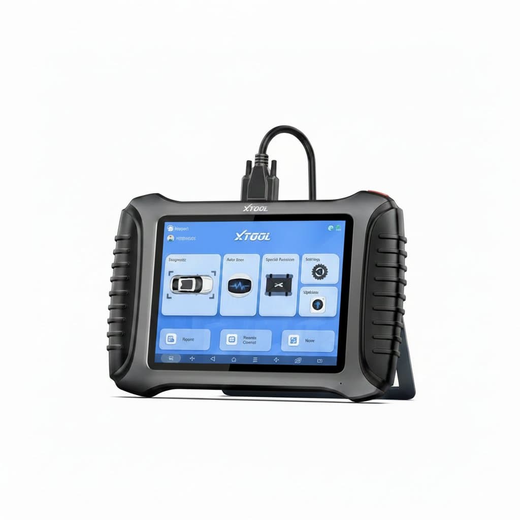 The XTOOL X100 PAD3SE, a comprehensive key programming tool with diagnostic capabilities, is not a spark plug gap tool, but an advanced automotive diagnostic device.