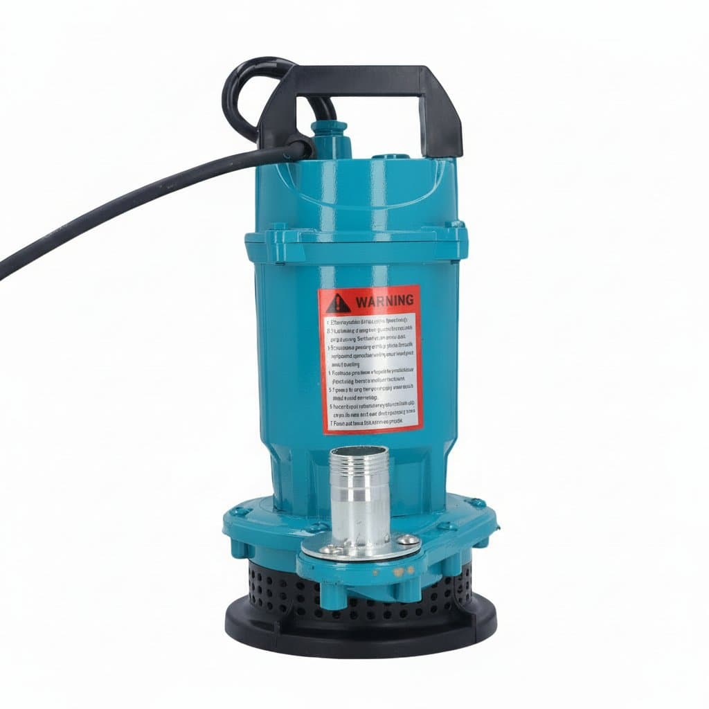 450W submersible pump with 3 m³/h flow, 10m head, 1-inch outlet, and 7m cable for multifunctional water transfer applications.