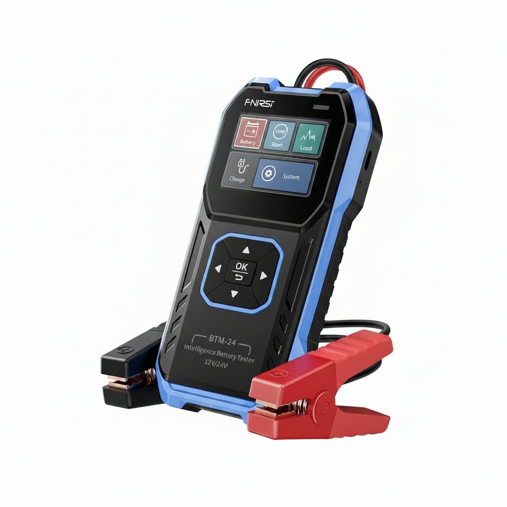 Car Battery Tester | 12V/24V Cranking & Charging System Diagnostic | 0-2000 CCA Automotive Load Tester - Professional Grade Tool