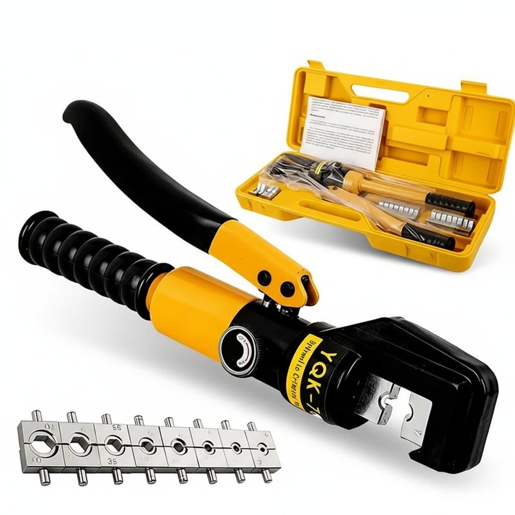 Hydraulic Crimping Tool | 8-Ton Capacity | 4-70mm² Cable Terminals | Heavy-Duty DIY & Electrical Work