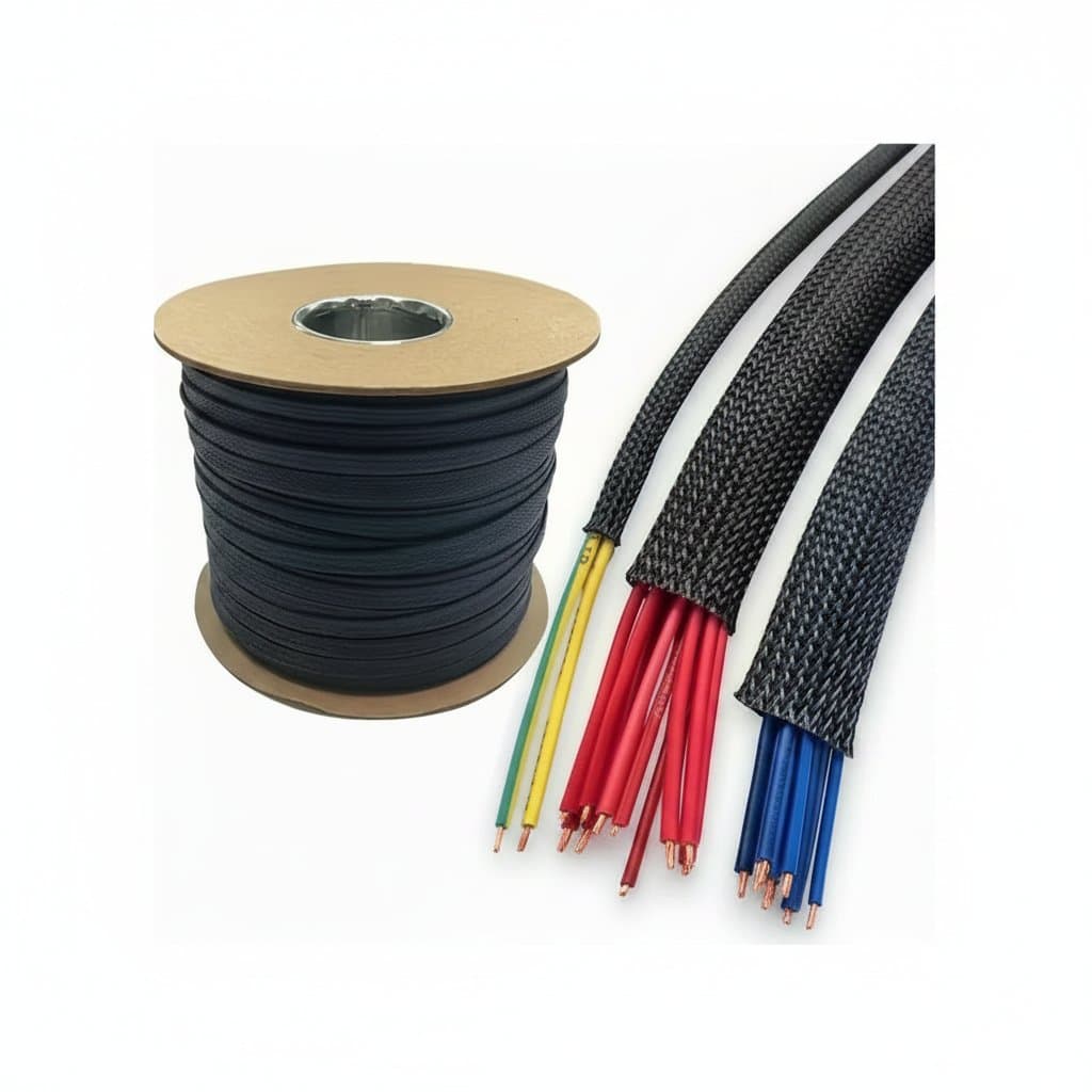 Expandable Cable Sleeve | 10m Flexible Wire Protector | Pet-Resistant Mesh for TV, PC & Audio Systems