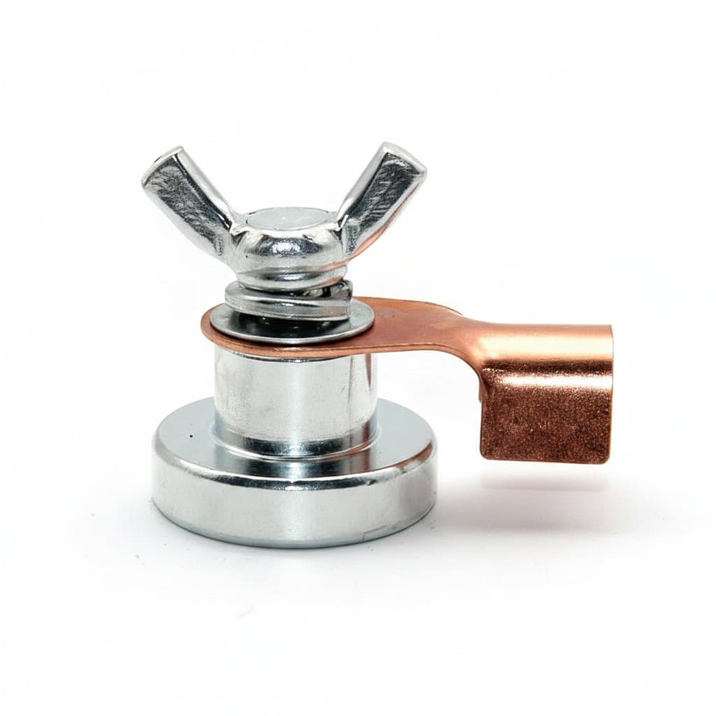 Welding Ground Clamp | 500A Copper Cable Connection | 300A Magnetic Ground - Professional Grade Tool