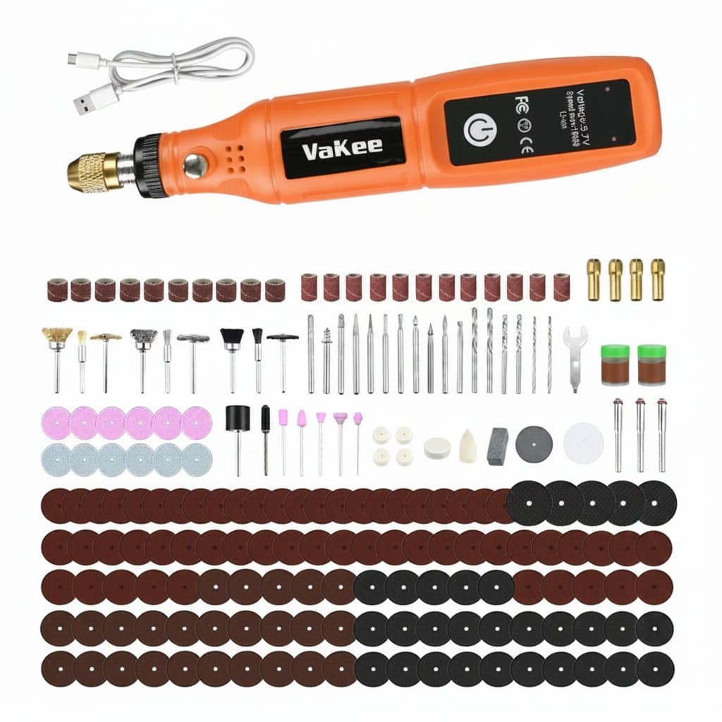 Cordless Rotary Tool | USB Rechargeable Mini Drill for Engraving & Woodworking