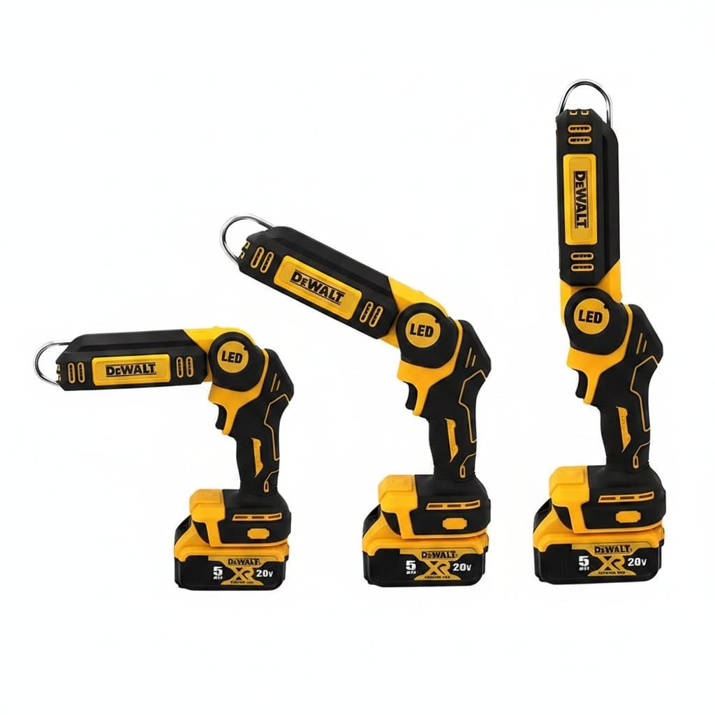 Dewalt 20V Lithium Battery 90 Degree Folding LED Work Light Handheld Multifunctional Portable Camping Torch for Outdoor Camping - Image 1