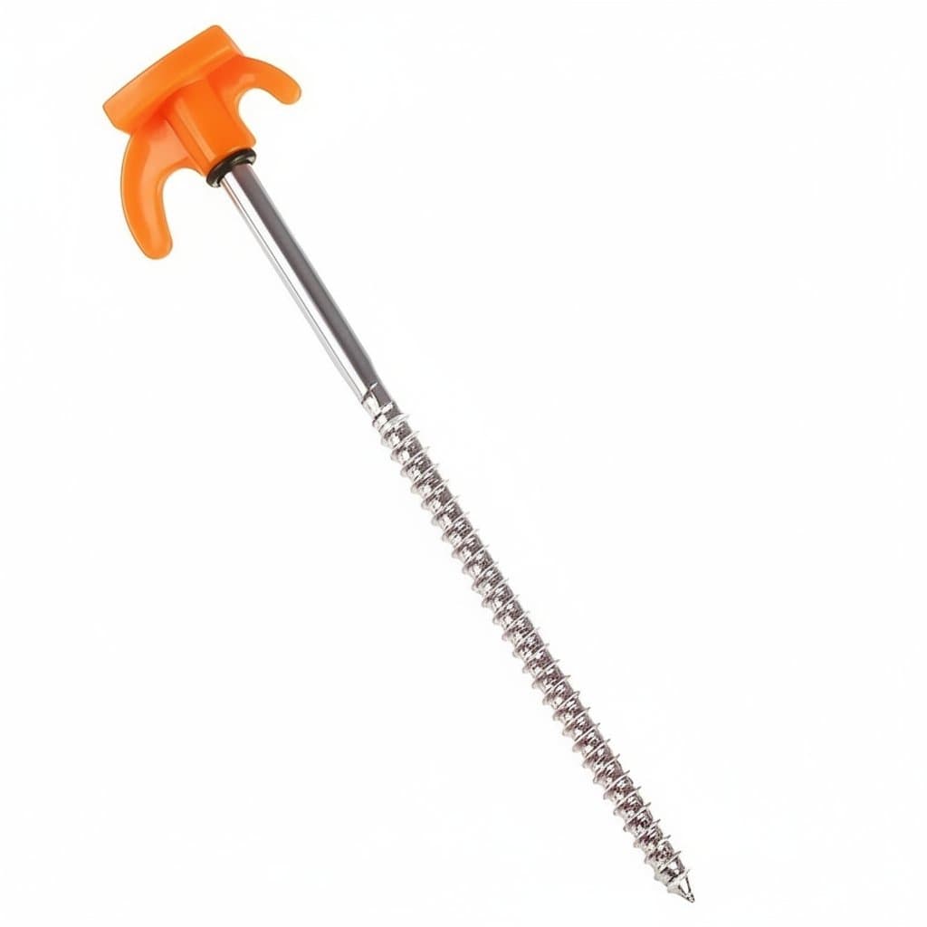 Heavy-Duty Ground Screw Anchors | Threaded with Hex Head | For Tents & Canopies