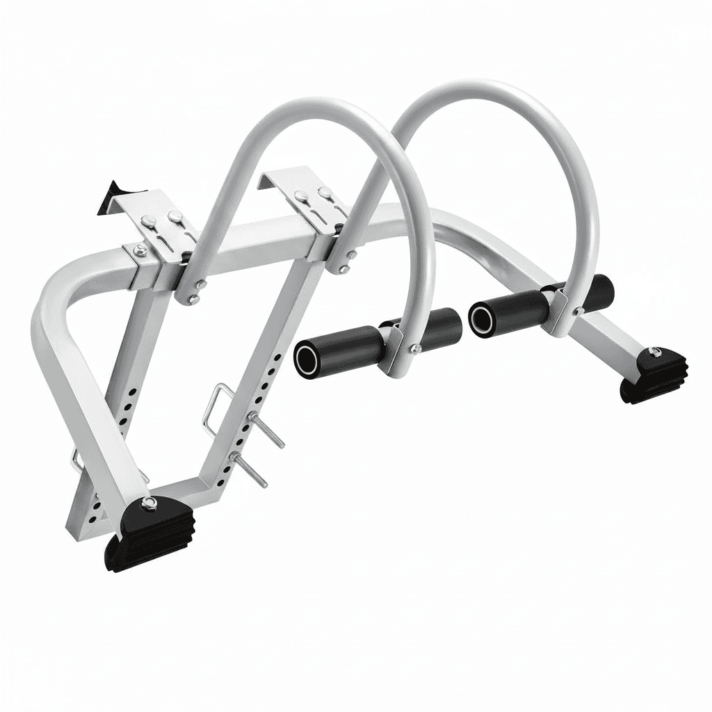 SucceBuy ladder stabilizer standoff accessory for roof gutters, easy to install with wide adaptability and 330 lb capacity.