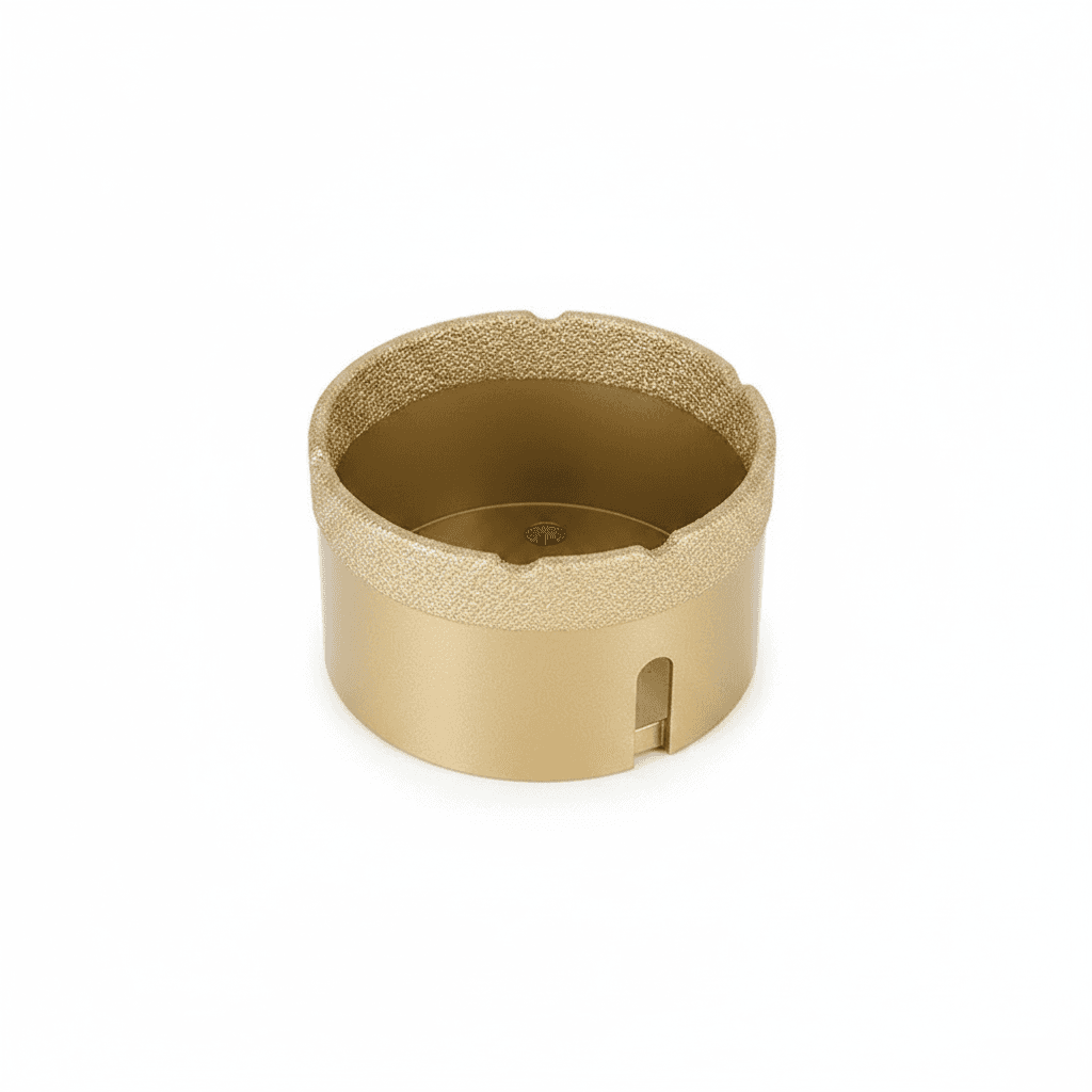 100mm Dry Diamond Core Bit for porcelain tile and granite, featuring M14 threaded opener for easy attachment to drills.