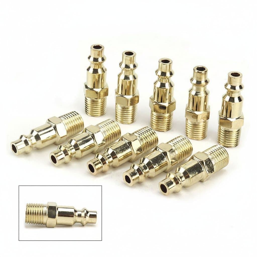 1/4 Quick-Connect Air Fitting | High-Flow Industrial Coupler for Compressor Tools