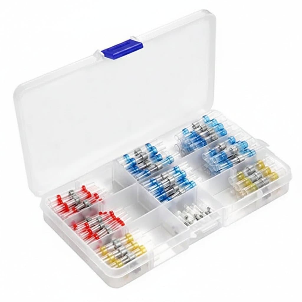 Heat Shrink Solder Connectors | Insulated Butt Splice Terminals | Waterproof Wire Connectors 50/100pc - Professional Grade Tool