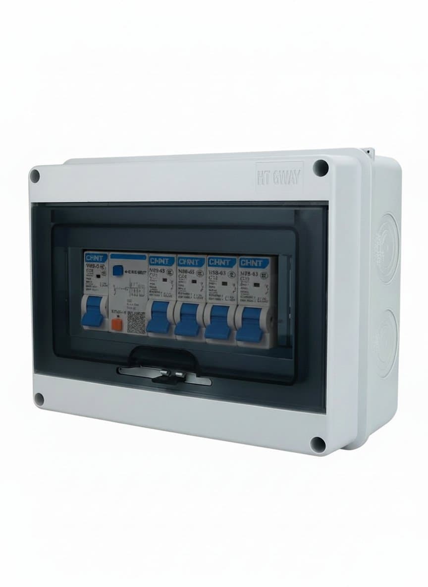 IP65 Mcb Breaker Box Distribution Protection Box ABS Power Supply Electronic Din Rail Enclosure for Circuit Breaker on The Wall - Image 1