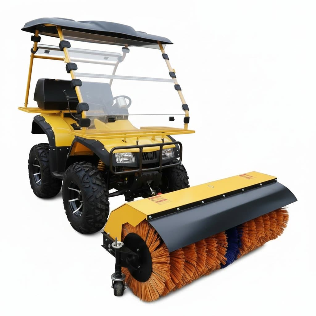 4WD Snow Plow | Heavy-Duty Ride-On Sweeper for Municipal & Commercial Driveway Clearing