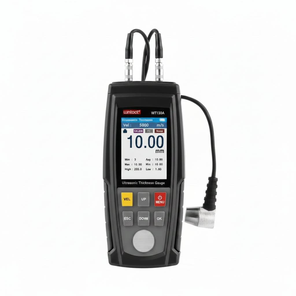 Ultrasonic Thickness Gauge | 0.8-500mm Range | High-Precision Metal & Steel Tester