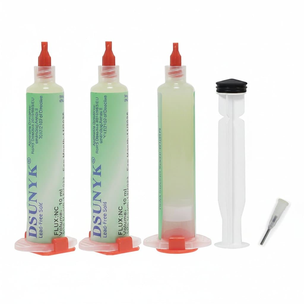 No-Clean Solder Flux | 10ml Syringe Paste | BGA Rework & Soldering