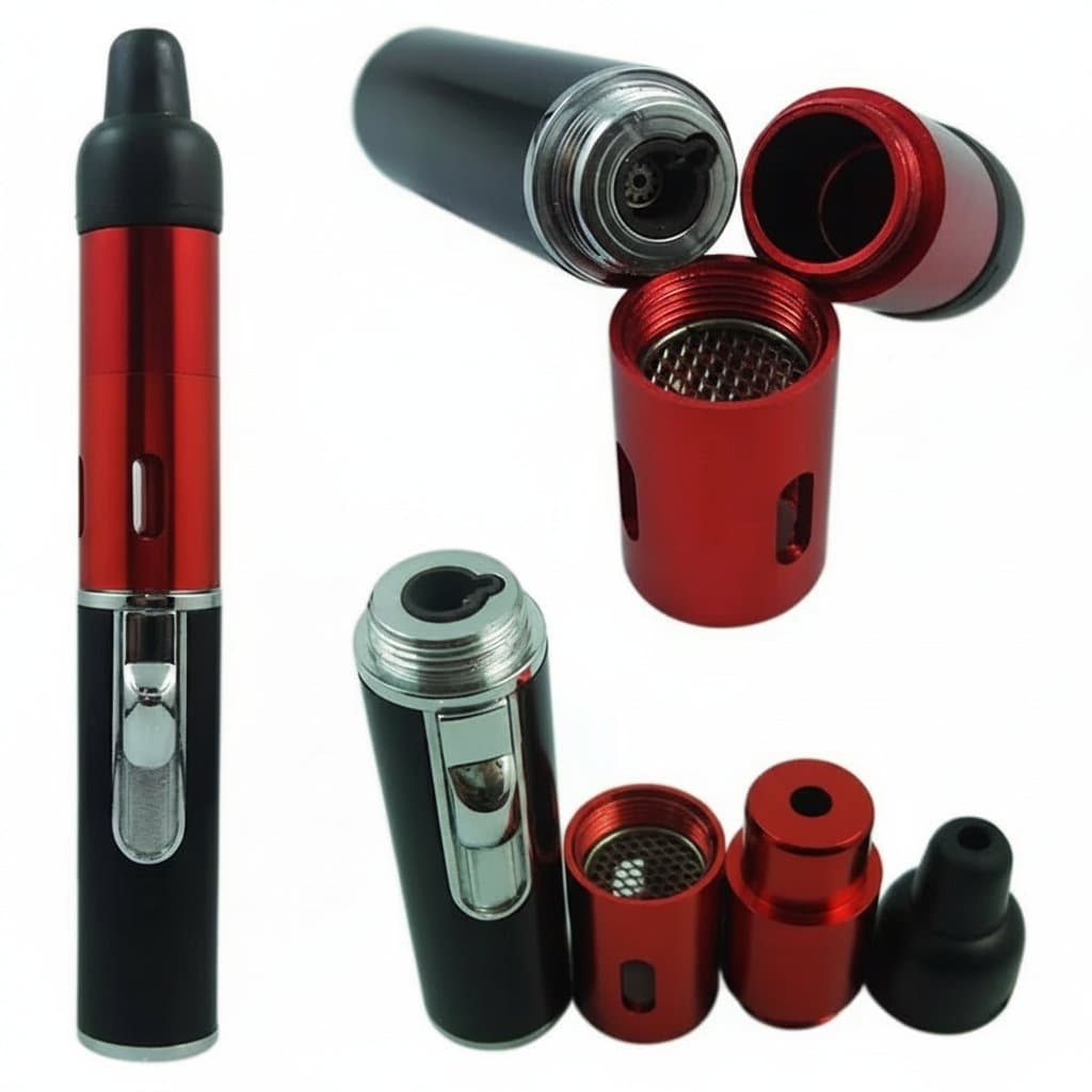 Mini Aromatherapy Pipe, a multifunction metal smoking lighter and herbal pipe in Middle Eastern style for tobacco use.