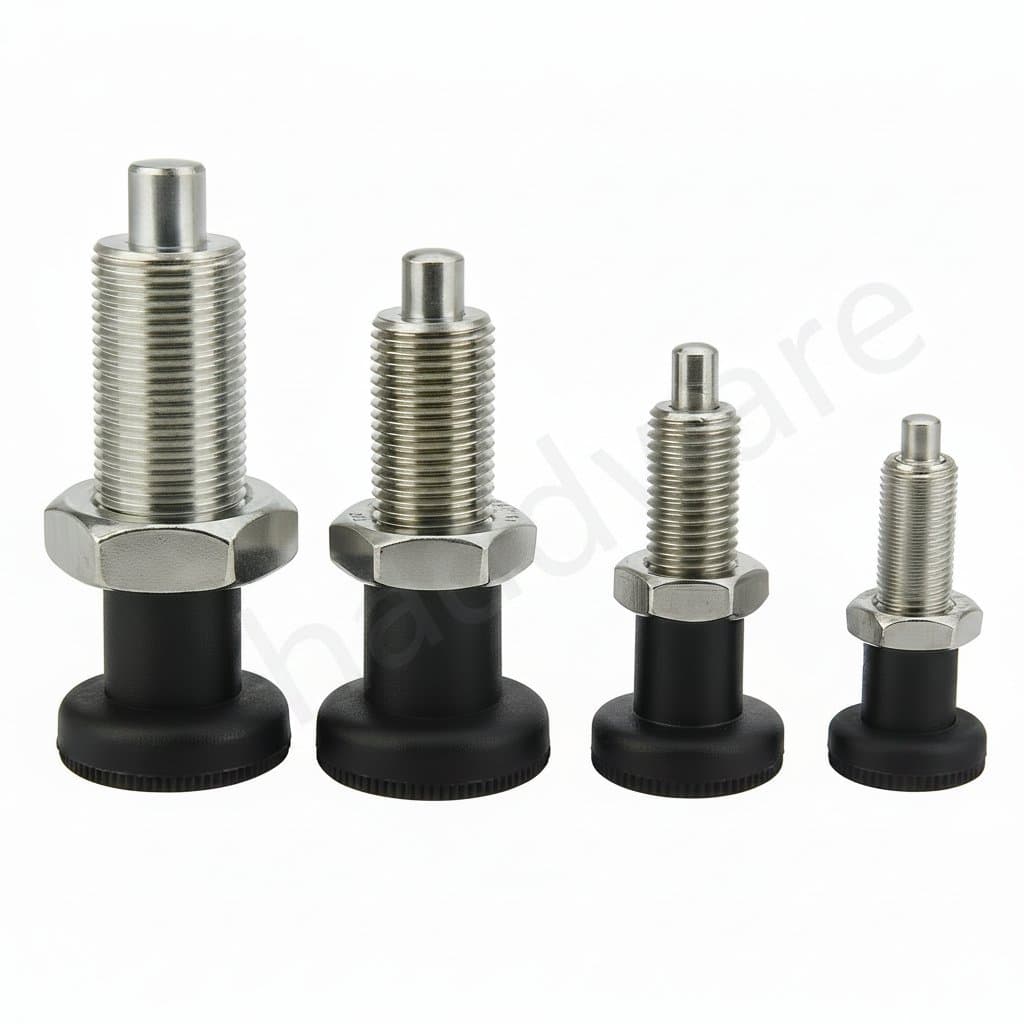 Plunger Lock Pins | Carbon Steel M10 M12 M16 M20 | QX219 Index Return Type Industrial