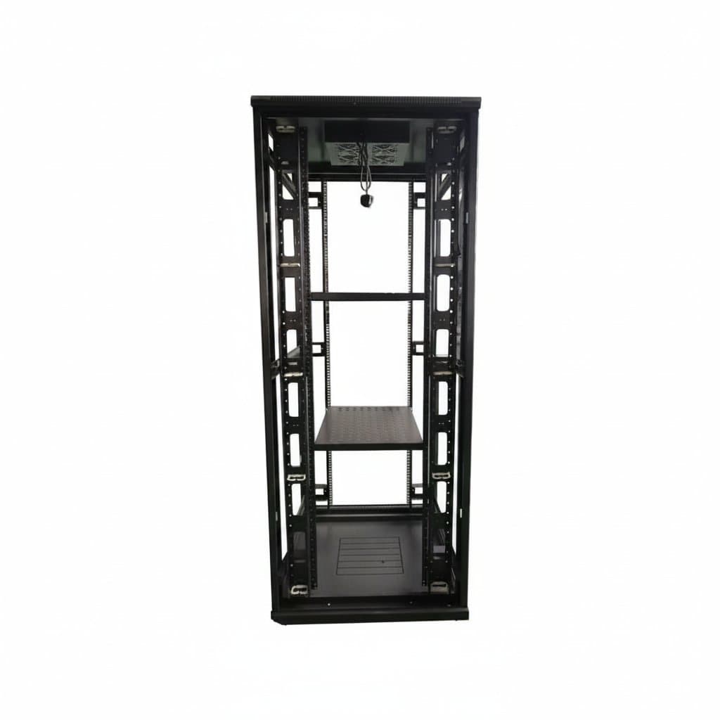 42U Server Rack Cabinet | 19 Network Rack with Fan & Shelves | 800mm Deep Dustproof Enclosure