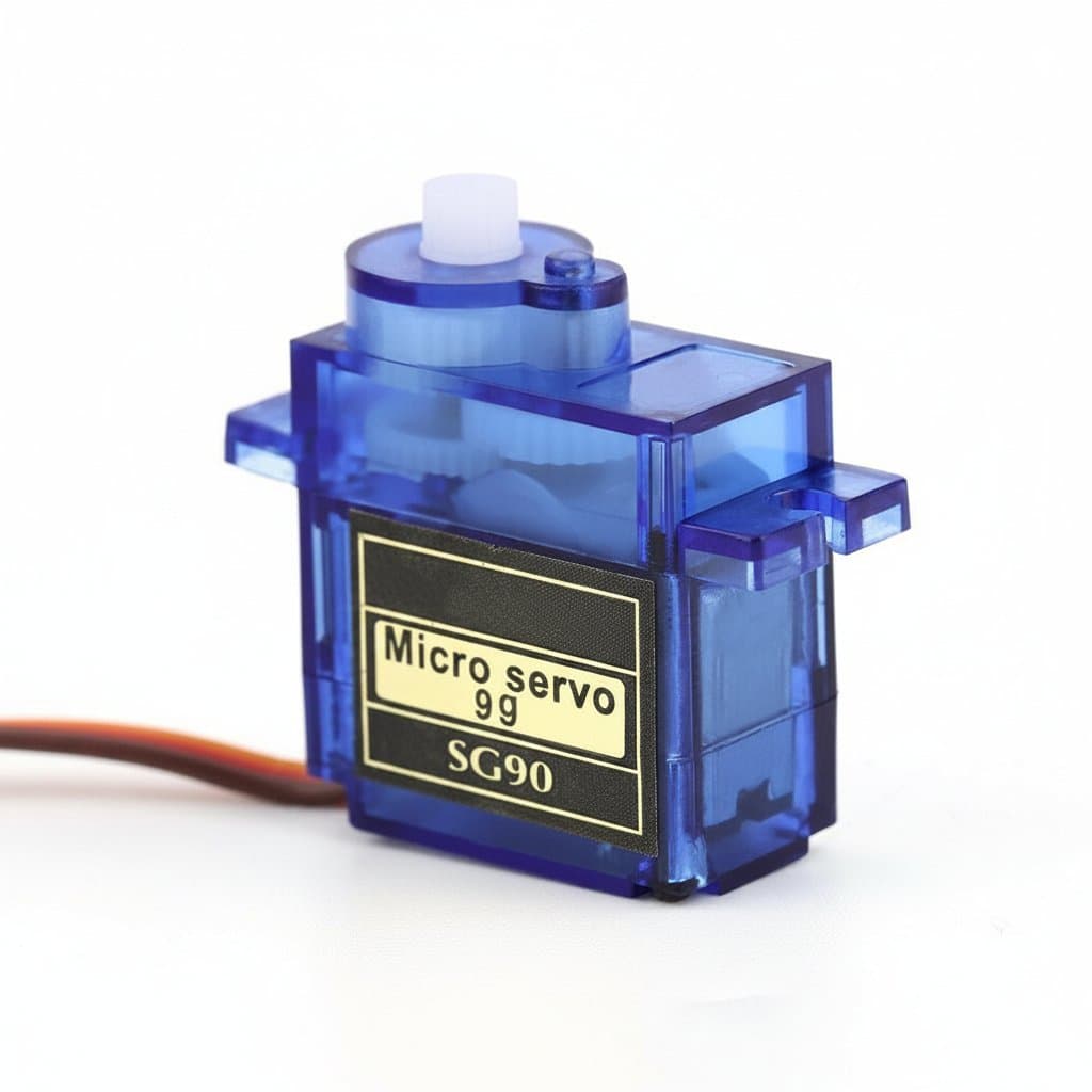 SG90 digital servo motors for RC aircraft and helicopters, available in sets of 1, 5, or 10 pieces. 9g micro servo suitable for fixed-wing models and 450 helicopters.