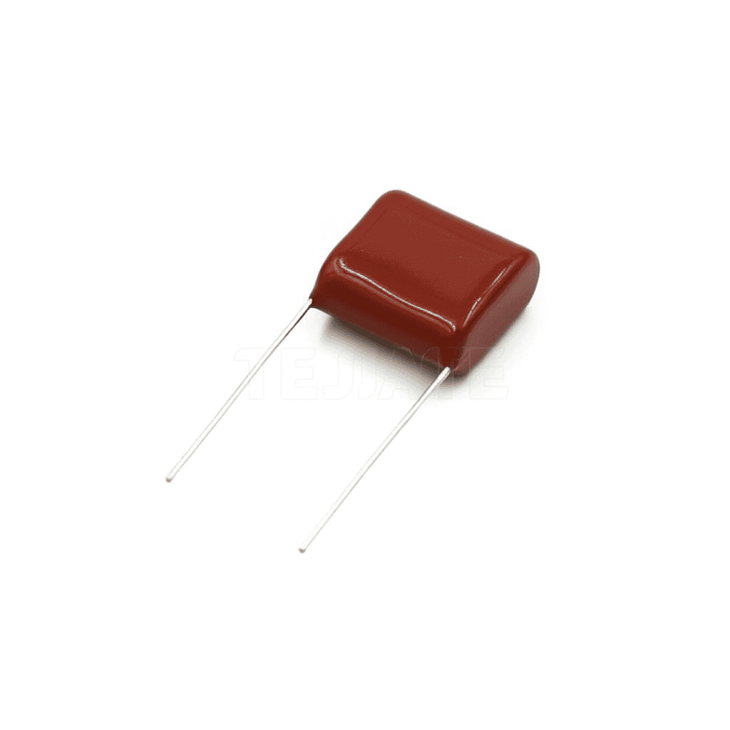 High-quality CBB capacitor rated 0.1uF 100nF 104J with 100V to 630V voltage options for electronic circuits.