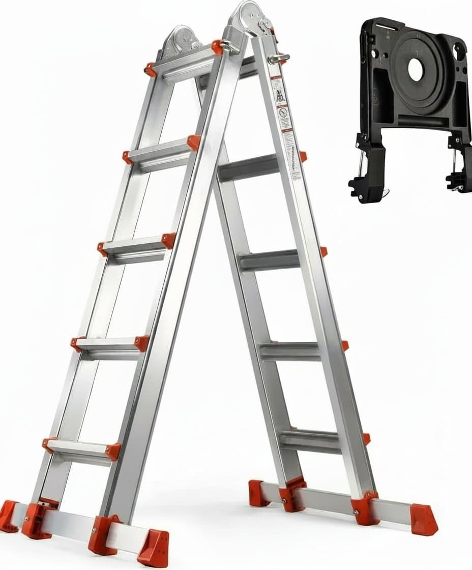 Premium Ladder, A Frame 5 Step Extension Ladder, 19 Ft with - Premium Construction & Building > Construction Tools with professional quality and features