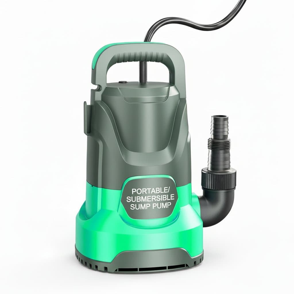 Sump Pump | 1HP 4500 GPH High Flow | Portable Water Transfer & Utility Pump